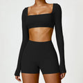 Alexa Top Shorts Sports Set Black