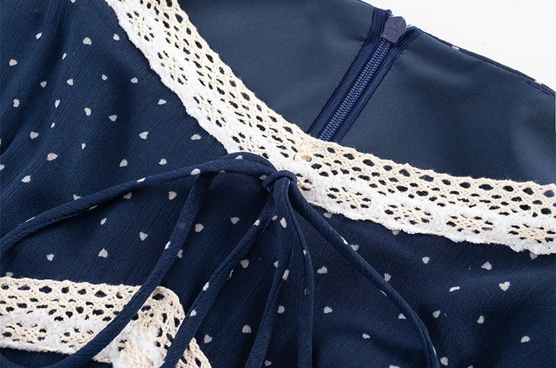 ADA POLKA DOT MIDI DRESS