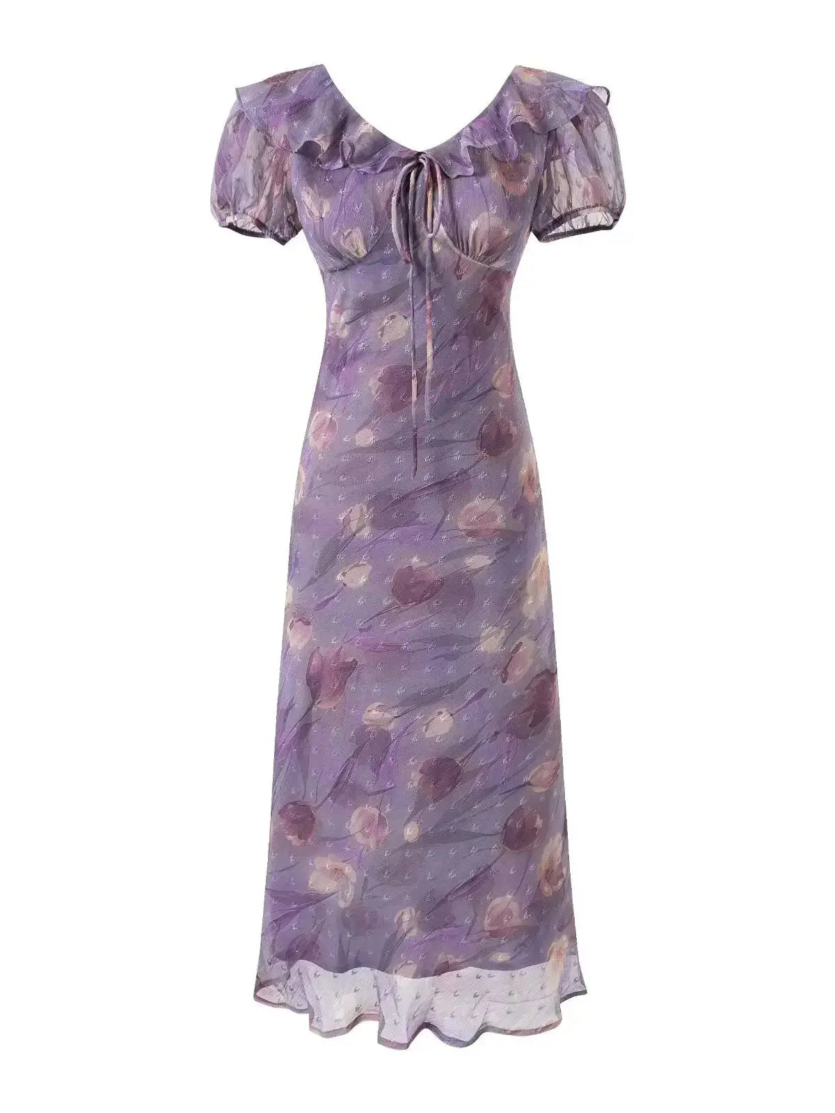 LETO POLKA DOT SATIN DRESS