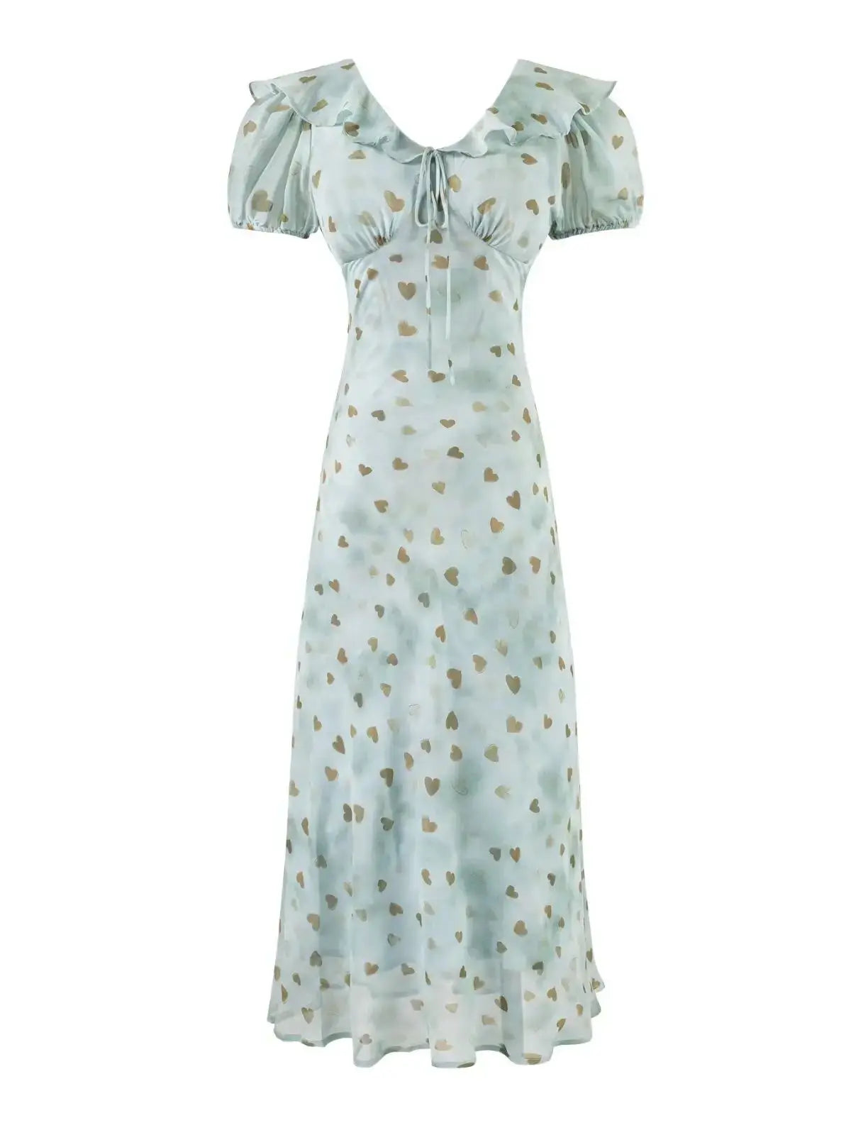 LETO POLKA DOT SATIN DRESS