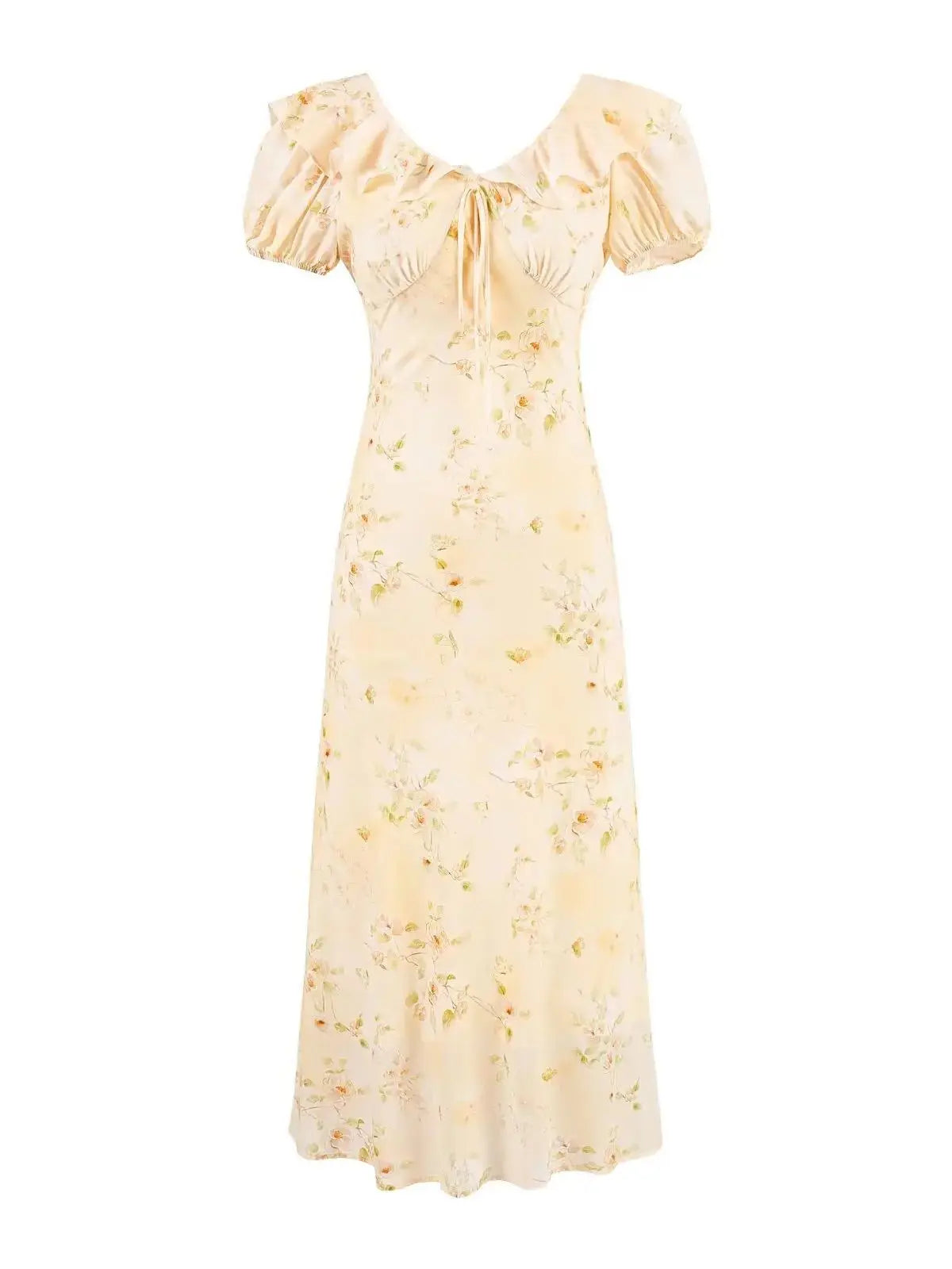 LETO POLKA DOT SATIN DRESS