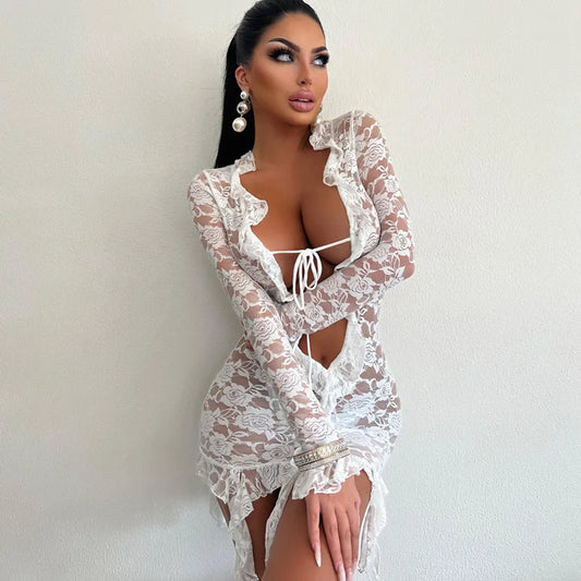 MALENA LACE MINI DRESS