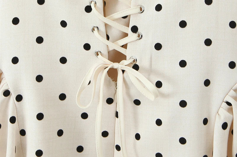 EMILY POLKA DOT MINI DRESS