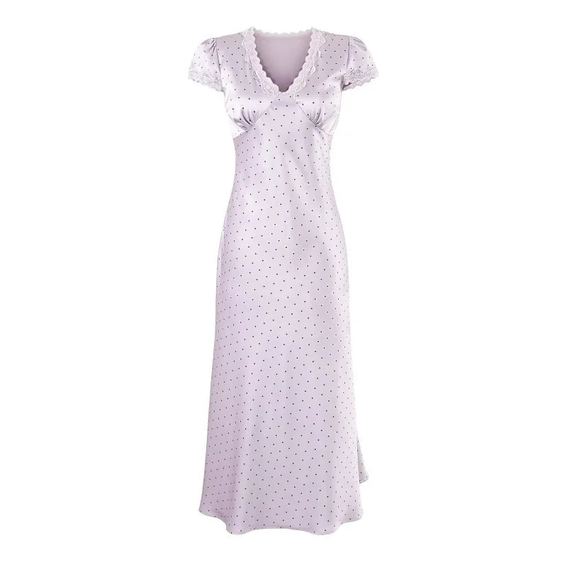 MARGOT POLKA DOT SATIN DRESS