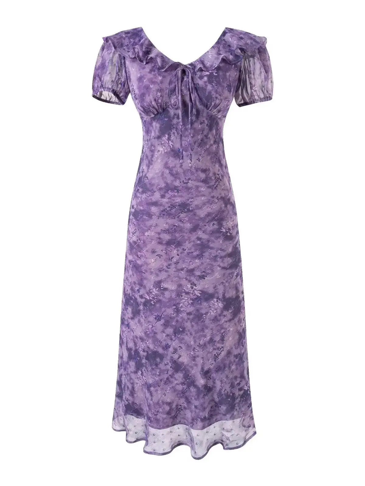 LETO POLKA DOT SATIN DRESS