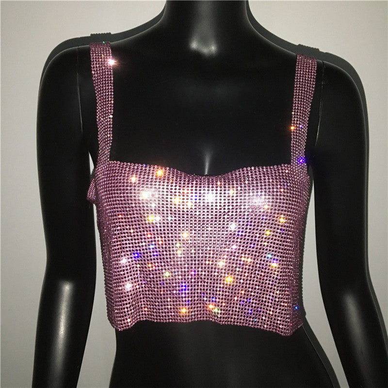 STEELA RHINESTONE TOP