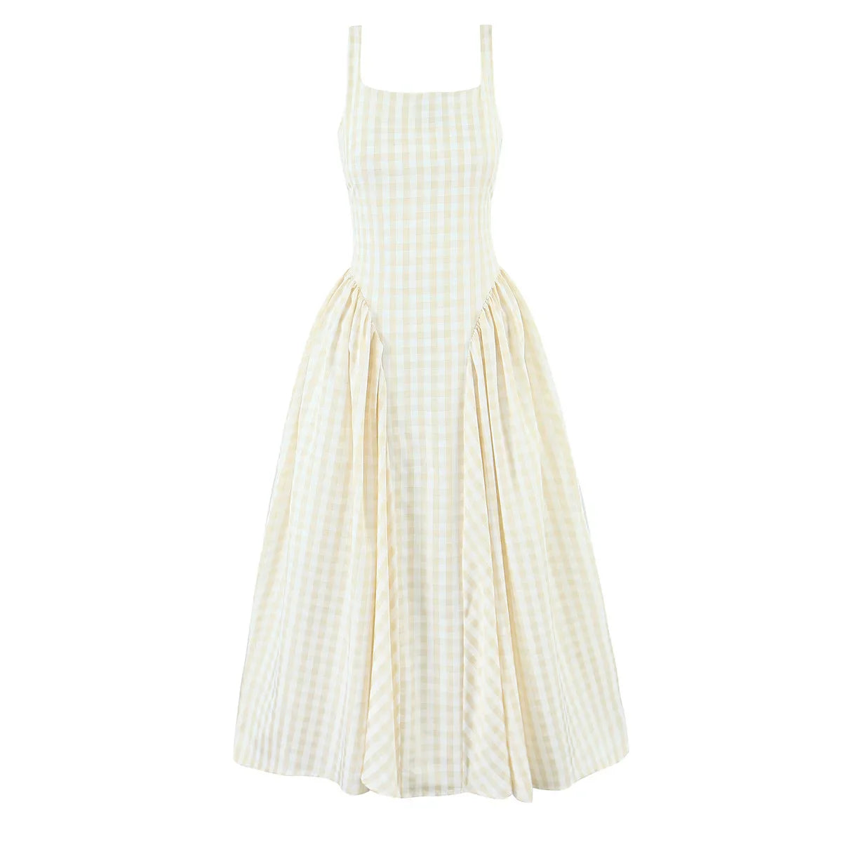 PAMELA PLAID MIDI DRESS