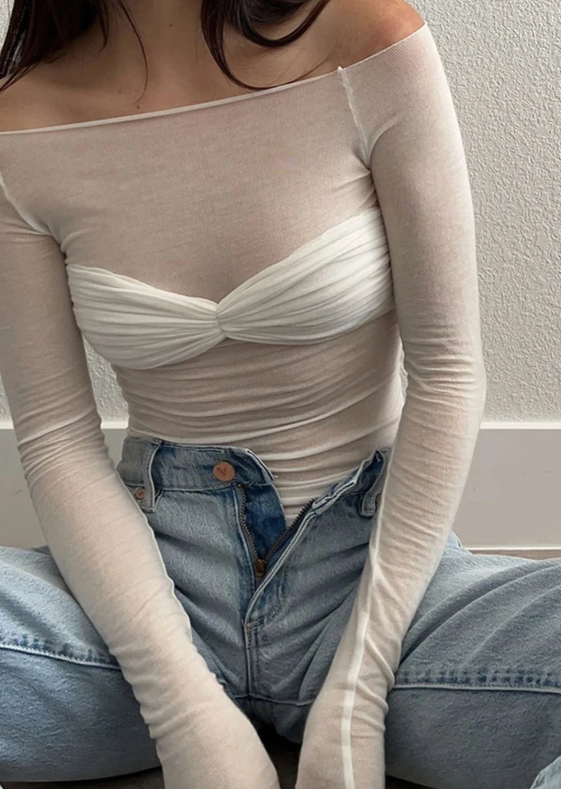 OLIVETTE KNIT TOP