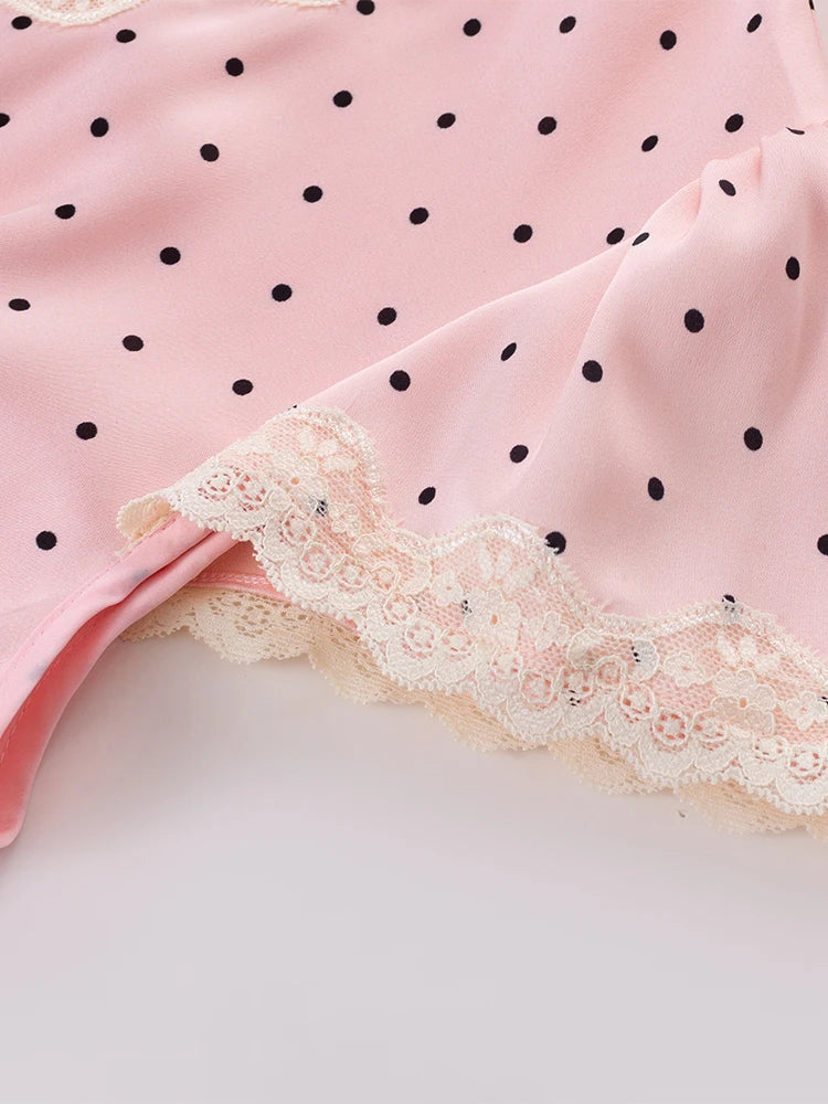 MARGOT POLKA DOT SATIN DRESS