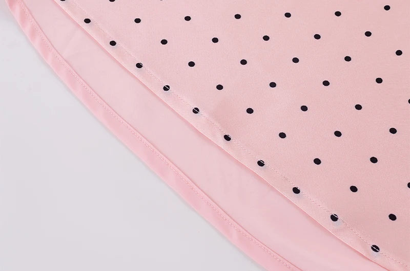 MARGOT POLKA DOT SATIN DRESS