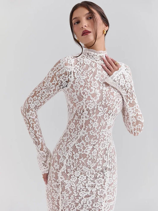 TEREYA LACE MAXI DRESS