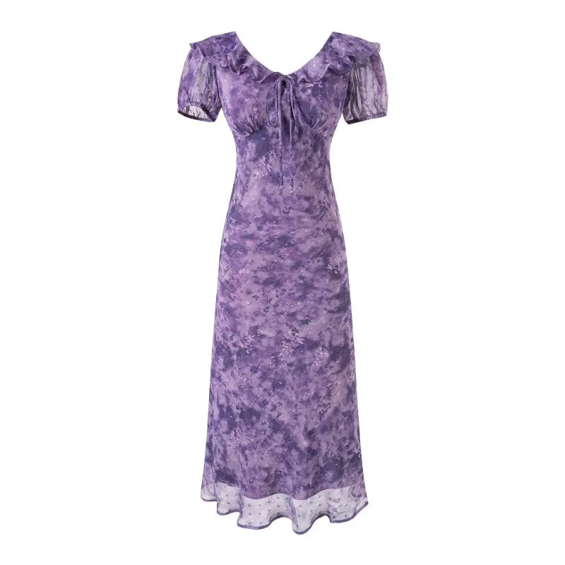 LETO POLKA DOT SATIN DRESS
