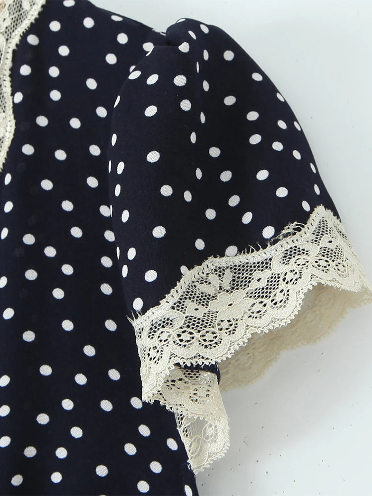 MADALINA POLKA DOT MIDI DRESS