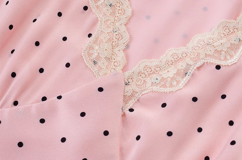 MARGOT POLKA DOT SATIN DRESS