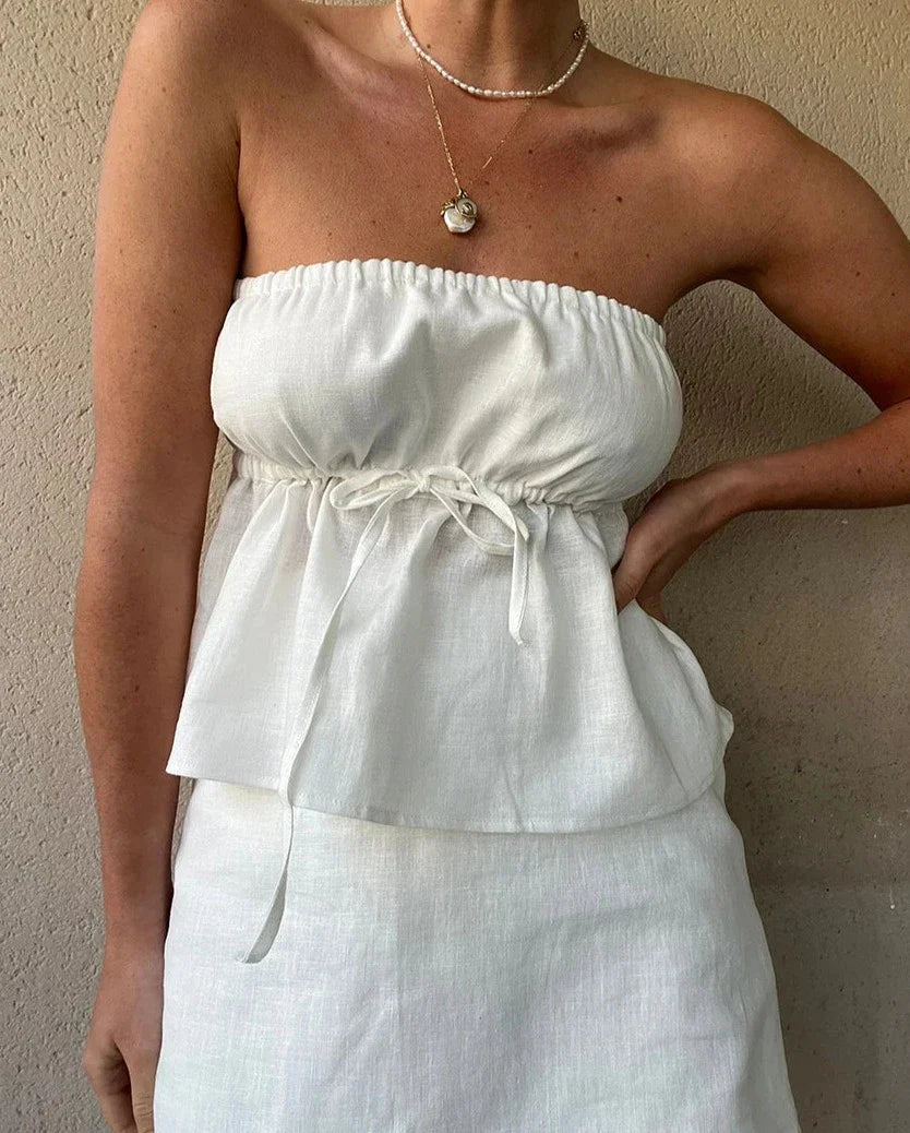 KRISTEN LINEN TWO PIECE SET