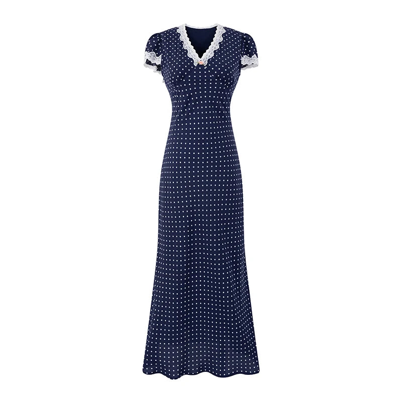 DINA POLKA DOT MIDI DRESS