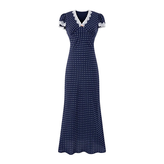 DINA POLKA DOT MIDI DRESS