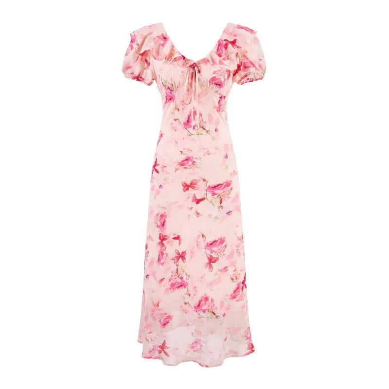 LETO POLKA DOT SATIN DRESS