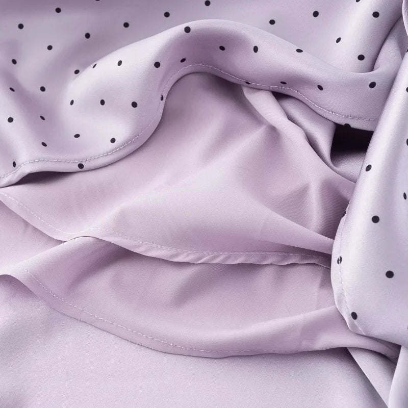 MARGOT POLKA DOT SATIN DRESS