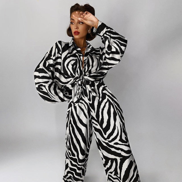 ASHA ZEBRA TWO PIECE SET