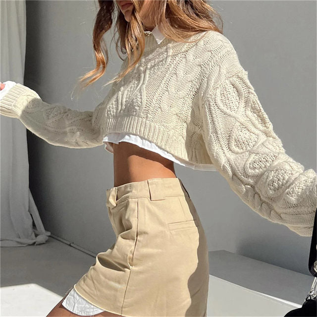 CANNES CROPPED SWEATER