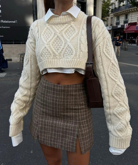 CANNES CROPPED SWEATER