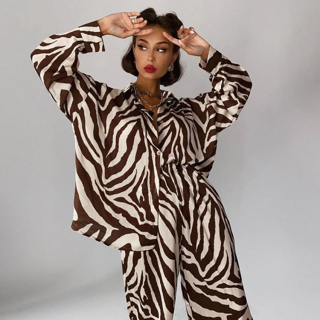 ASHA ZEBRA TWO PIECE SET